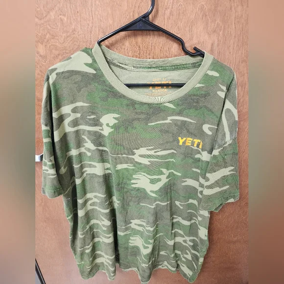 Yeti Shirts Yeti Green Camouflage Tshirt Poshmark